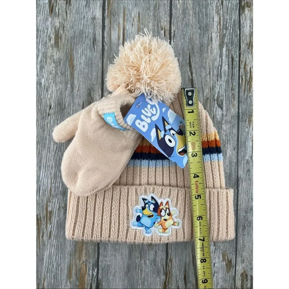 Toddler Character Beanie and Mittens, 2-Piece Set Bluey